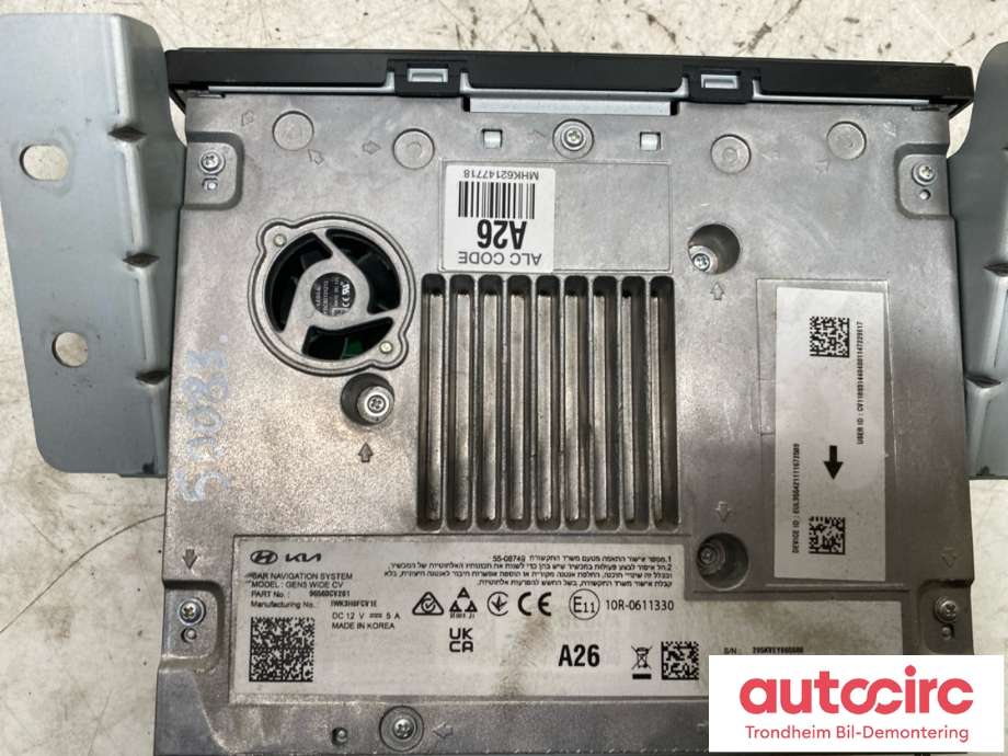 Bilstereo navigasjon til Kia EV6 2021-->>  (96560CV261|GEN5 WIDE CV|)