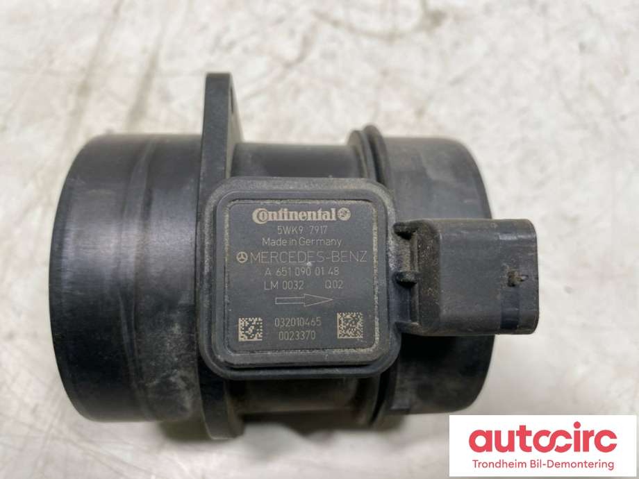 Luftmengde/luftmassemåler til Mercedes Vito/Viano 2010-2014 (Fase 2) (W639) (W639) (CONTINENTAL|A2C53303469|5WK97917|A6510900148)