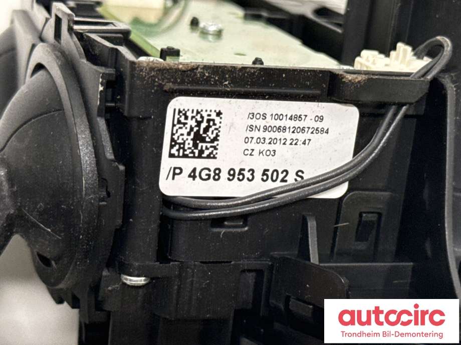 Bryter combi til Audi A6 2011-2014 (Type IV, Fase 1) (C7) (C7) (4G8953502S|4H0953568G|4H0953568H)