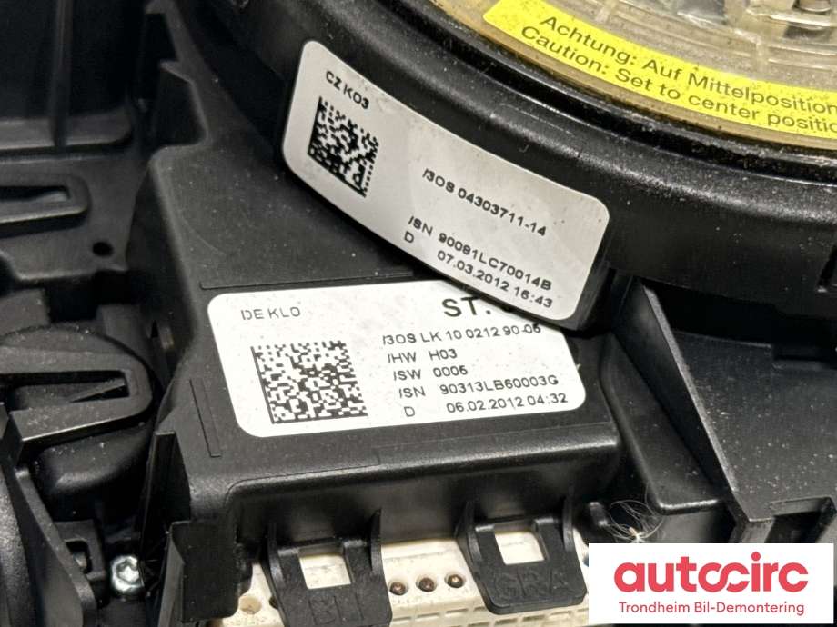 Bryter combi til Audi A6 2011-2014 (Type IV, Fase 1) (C7) (C7) (4G8953502S|4H0953568G|4H0953568H)