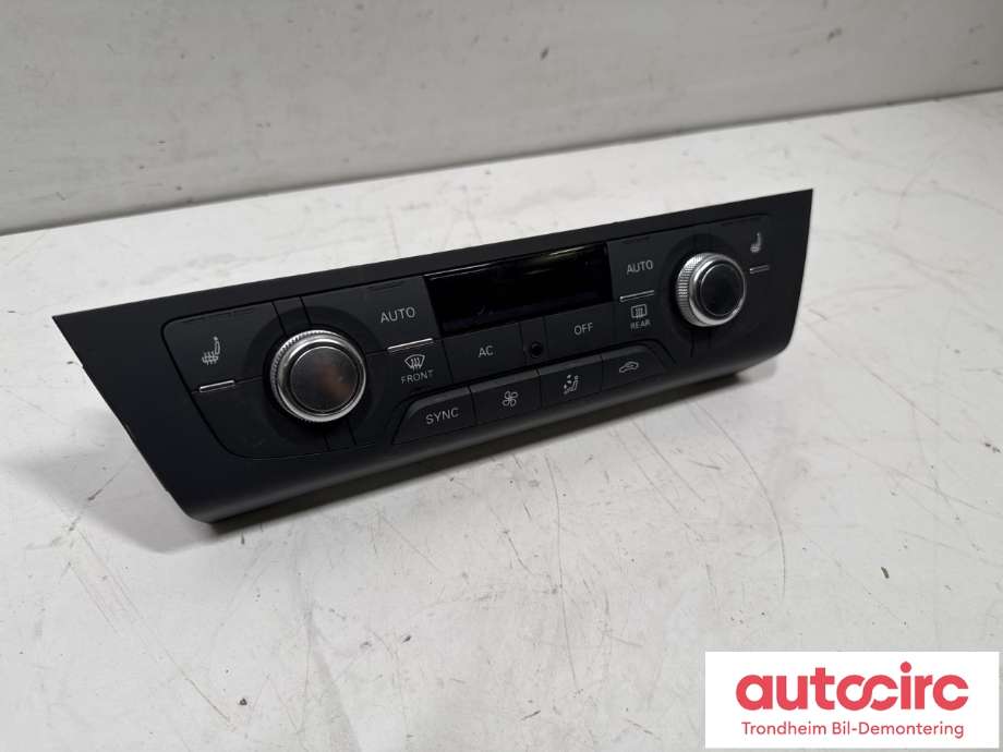 Varmeapparat betjening til Audi A6, 2011-2014 (Type IV, Fase 1) (C7) (C7) (4G0820043K)