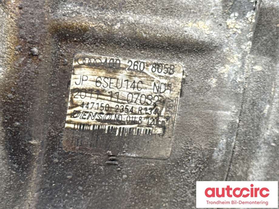 Aircondition kompressor til Audi A6 2011-2014 (Type IV, Fase 1) (C7) (C7) (DENSO|4G0260805B|447150-2354|)