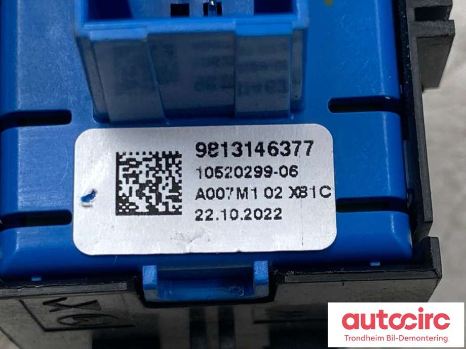 Bryter elektrisk håndbrekk/parkbrems til Opel Mokka E 2020-->> (Type II)  (9813146377|)
