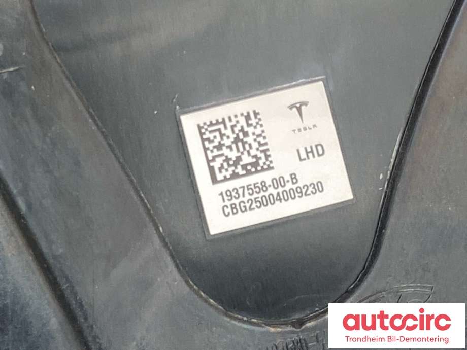 Karosseri: b-stolpe til Tesla Model Y 2024-->> (Type II)  (VENSTRE SIDE|1937558-00-B|)