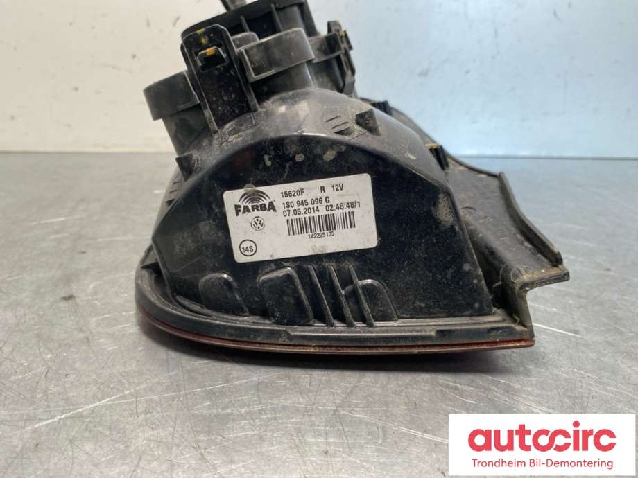 Baklykt høyre til VW E-Up 2013-2019 (1S0945096G|)