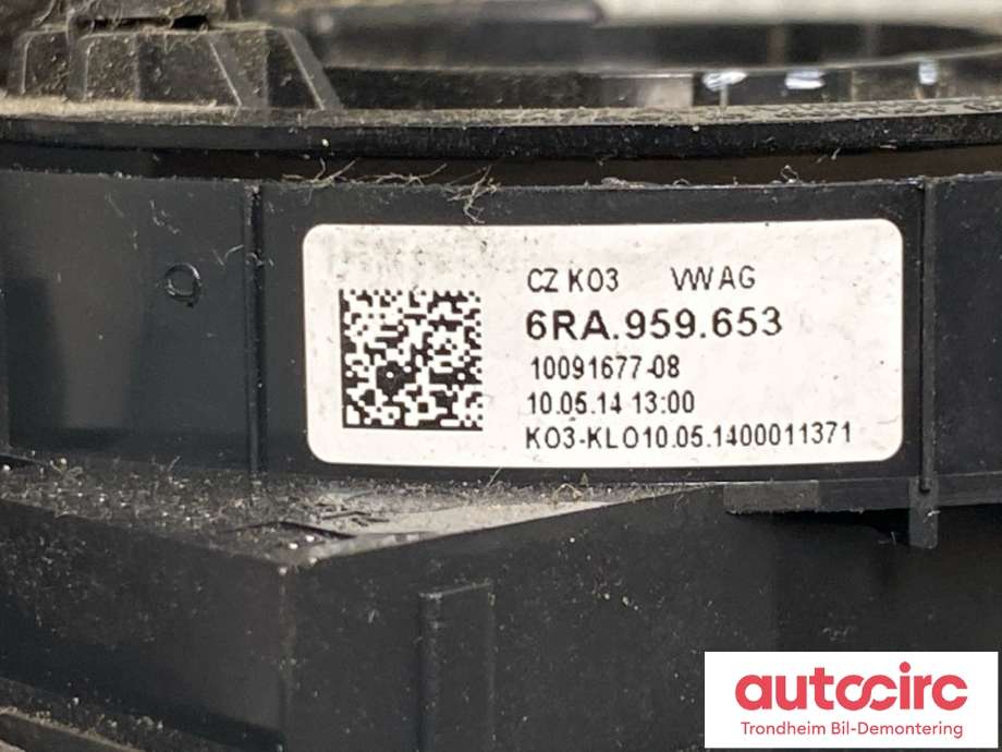 Airbag slepering til VW E-Up 2013-2019  (300|)