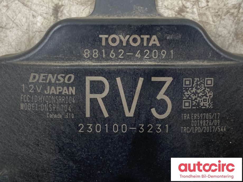 Sensor blindsone til Toyota RAV4 2019-->> (Type V)  (HØYRE BAK|88162-42091|)