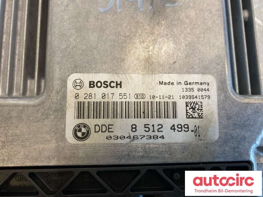 Styreenhet motor til BMW 1-Serie 2004-2011 (E81/E82/E87/E88) (E81/E82/E87/E88) (BOSCH|8512499|13618577664|0281017551)