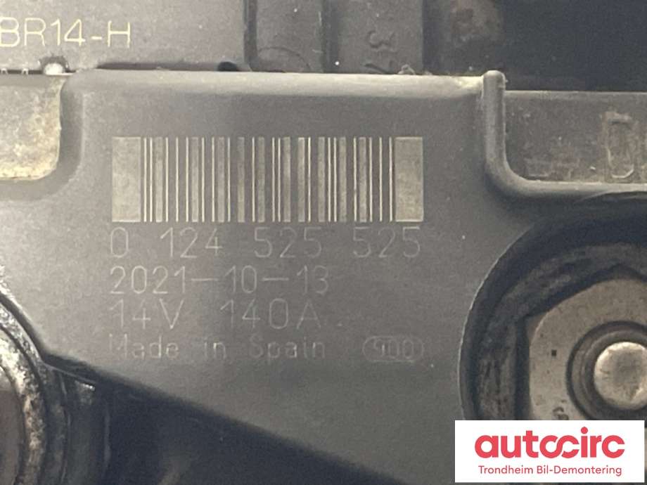 Dynamo diesel til VW Passat 2005-2010 (B6) (B6) (BOSCH|06F903023FX|0124525525|)