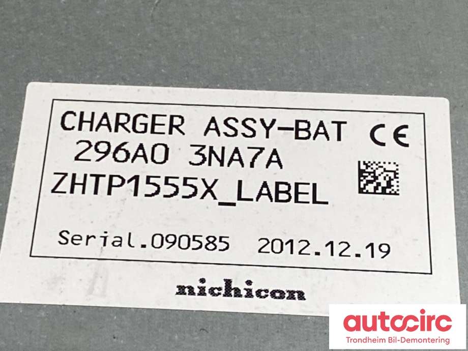 Batterilader (OBC - On Board Charger) til Nissan Leaf 2011-2017 (Type I)  (296A03NA7A|)