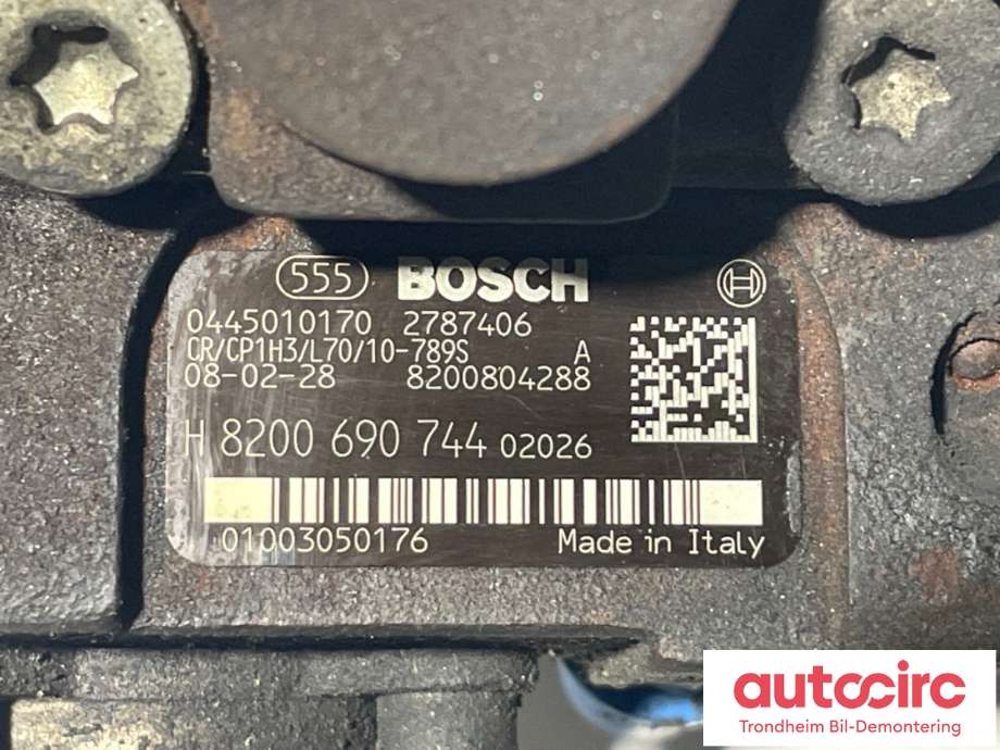 Dieselpumpe til Opel Vivaro A 2006-2014  (BOSCH|93196362|93198624|93197091| 0445010170)