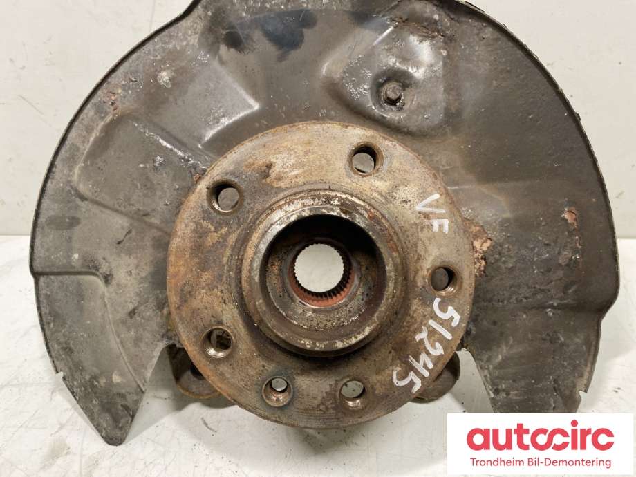 Hjulspindel venstre foran til VW Transporter / Caravelle 2009-2015 (Fase 2) (T5) (T5) (7H8407257C|7H0498611|)
