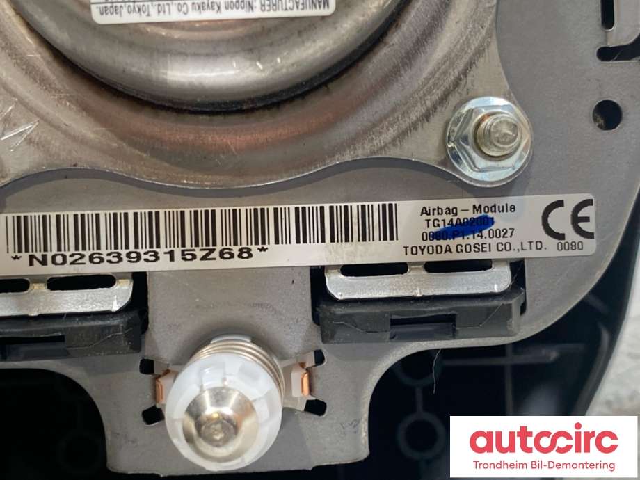 Airbag rattpute til Mitsubishi Outlander 2015-->> (Type III, Fase 2)  (7030A687|)