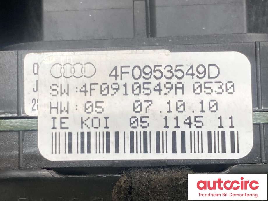 Bryter combi til Audi Q7 2010-2015 (Type I, Fase 2)  (4E0953513G|4E0953503G|4F0953549C| 4F0953549D| 4E0953541B)