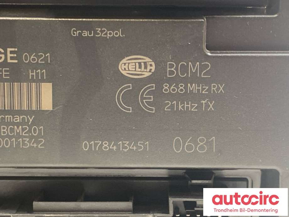 Styreenhet comfort (BCM) til Audi A4 2007-2014 (Type IV) (B8) (B8) (HELLA|8K0907064GE|8K0 907 064 HJ|8K0 907 064 KJ)