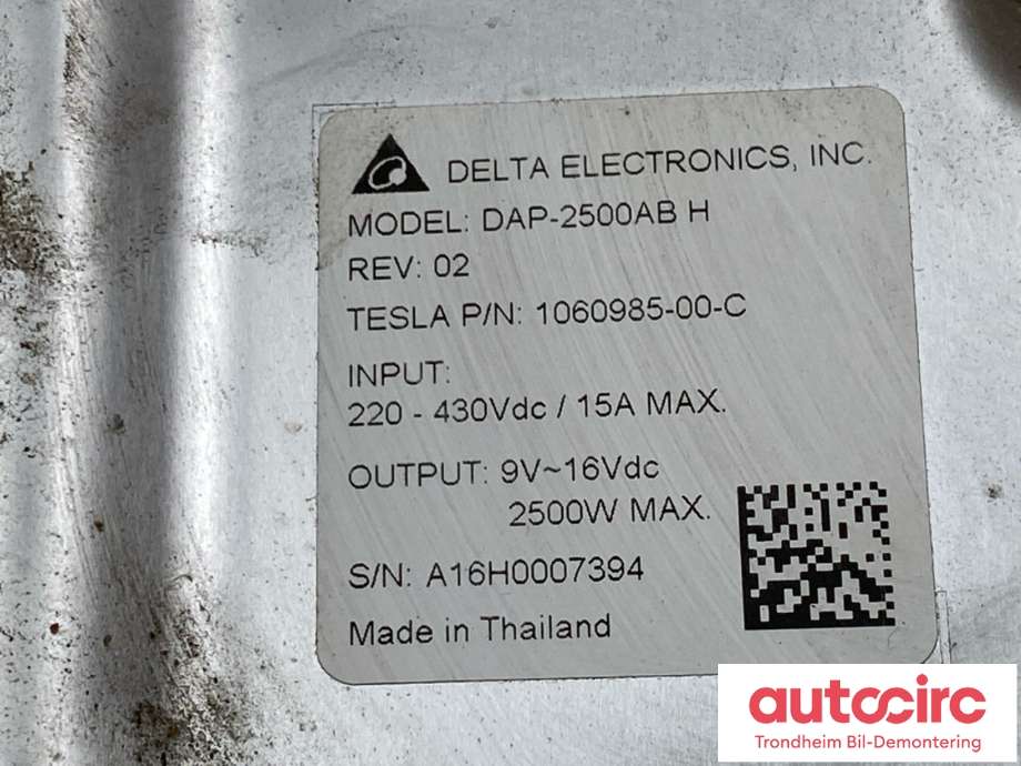DCDC converter elbil til Tesla Model X 2016-->> (1060985-00-C|1060985-00-E|)