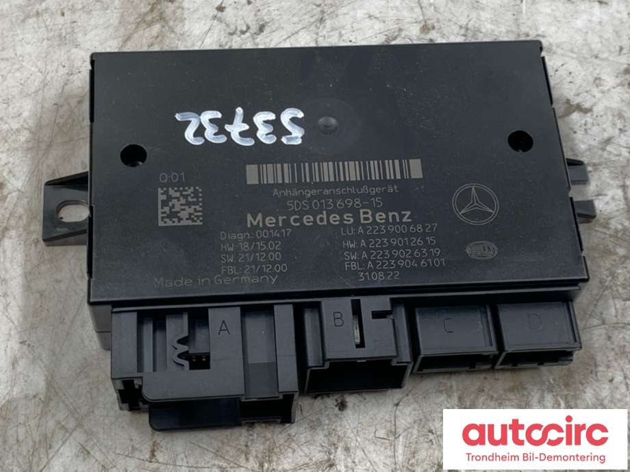 Styreenhet hengerfeste til Mercedes EQS SUV, 2022-->> (X296) (X296) (A2239006827)