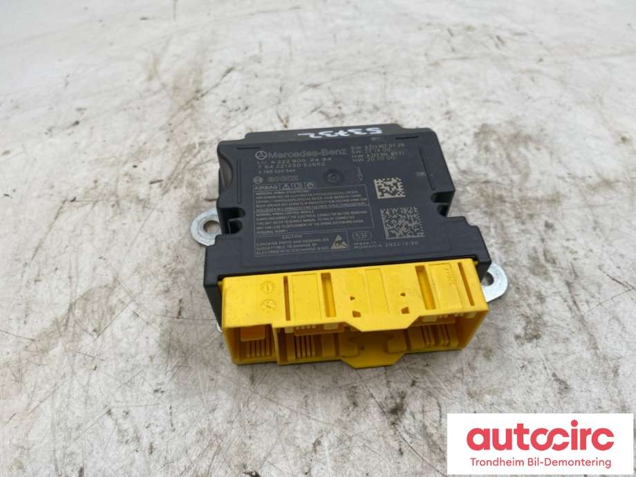 Styreenhet airbag hovedsensor til Mercedes EQS SUV, 2022-->> (X296) (X296) (A2239002434)