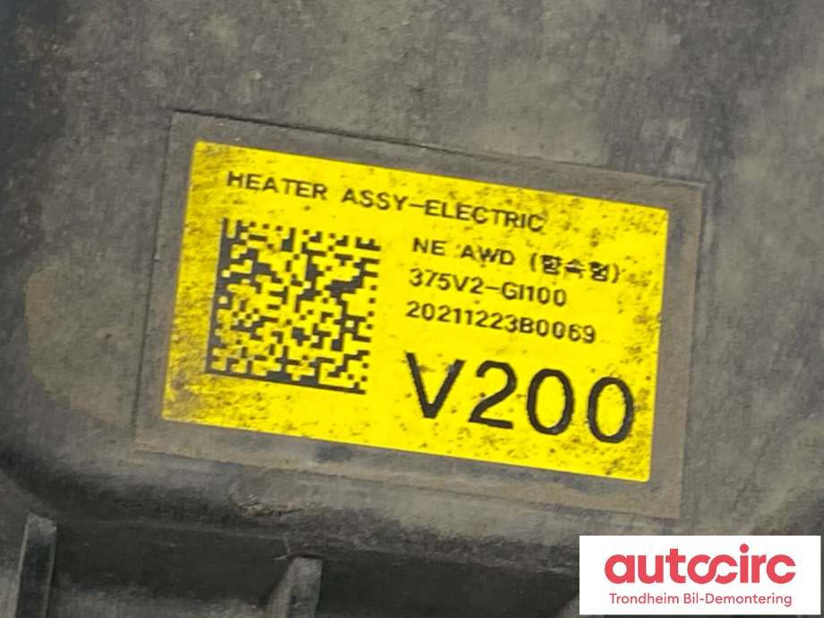 Motorvarmer elektrisk til Kia EV6 2021-->>  (375V2-GI100|375V2GI100|)
