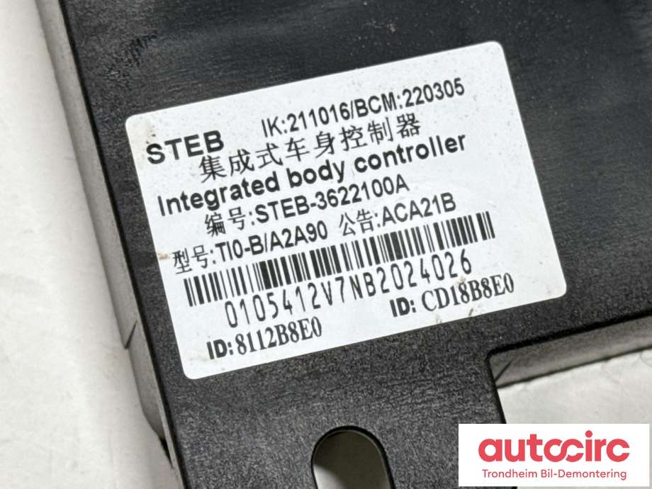 Styreenhet comfort (BCM) til BYD Tang 2020-->>  (STEB-3622100A|)