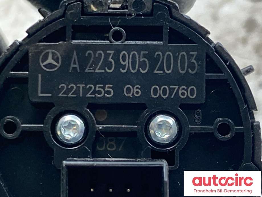 Bryter lys til Mercedes EQS SUV 2022-->> (X296) (X296) (A 223 905 20 03|A 223 905 20 03  9E93|)