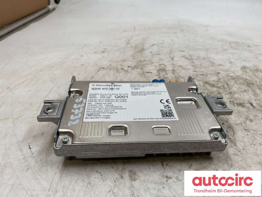 Styreenhet diverse til Mercedes EQS SUV 2022-->> (X296) (X296) (A 206 900 88 19|A 206 900 64 23|)