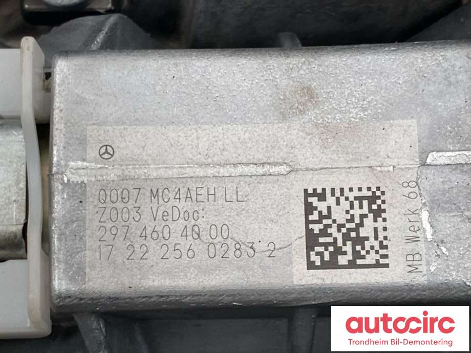 Rattaksel elektrisk servo til Mercedes EQS SUV 2022-->> (X296) (X296) (A2974604000|)