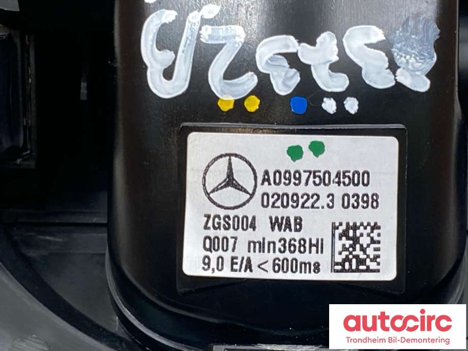 Bakluke/bakdør håndtak til Mercedes EQS SUV 2022-->> (X296) (X296) (A0997504500|)