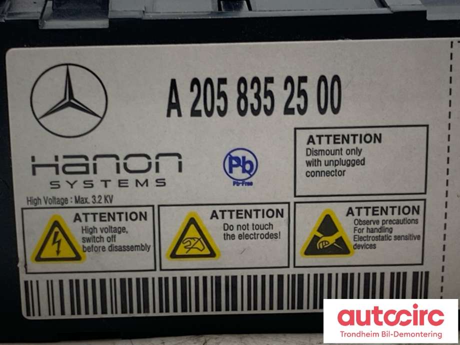 Styreenhet diverse til Mercedes EQS SUV 2022-->> (X296) (X296) (A2058352500|A 223 835 16 00|)