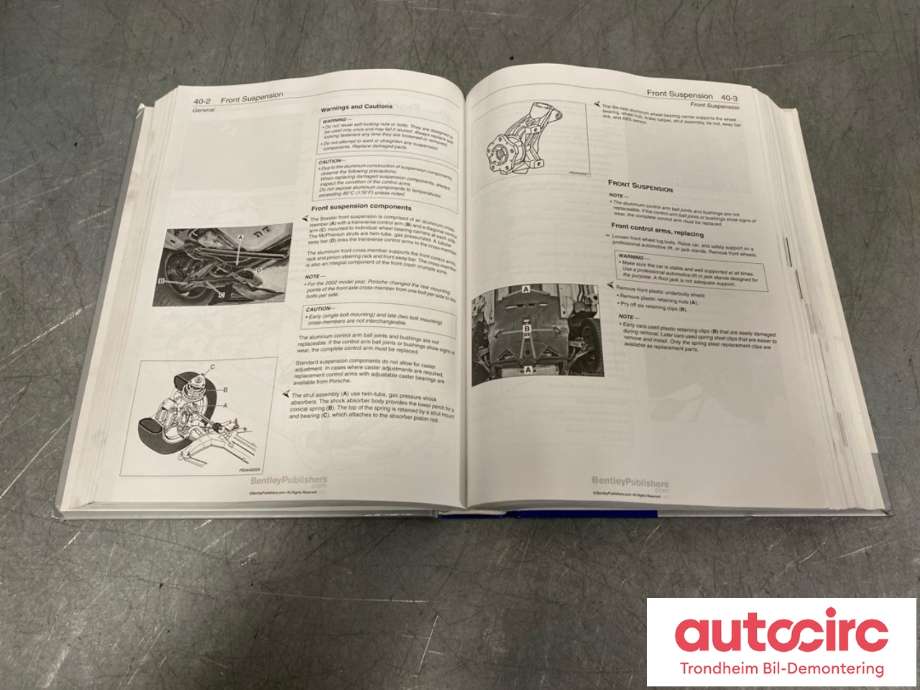 Instruksjonsbok til Porsche Boxster 1997-2004 (986) (986) (BENTLEY PUBLISHERS|)