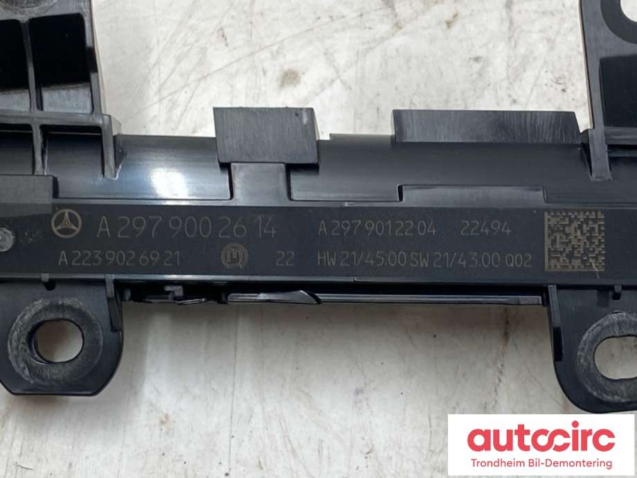 Innredning diverse til Mercedes EQS SUV 2022-->> (X296) (X296) (DØR V.F|A2979002614|A2979001414|)