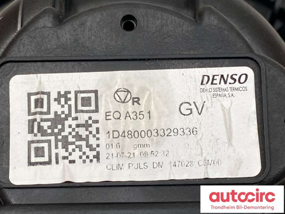 Varmeapparat motor til Peugeot Partner 2019-->> (Type III)  (DENSO|98 212 923 80|98 497 170 80|)