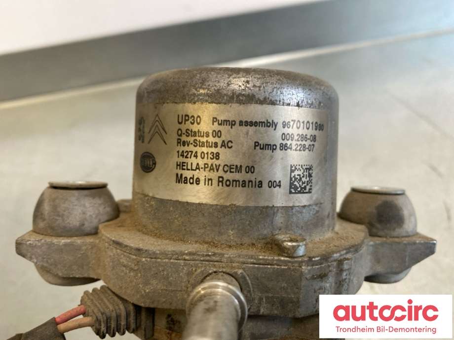 Vakuumpumpe til Peugeot 508 2011-2014 (Type I, Fase 1)  (DOMEL / HELLA|9670101980|4565 88|)