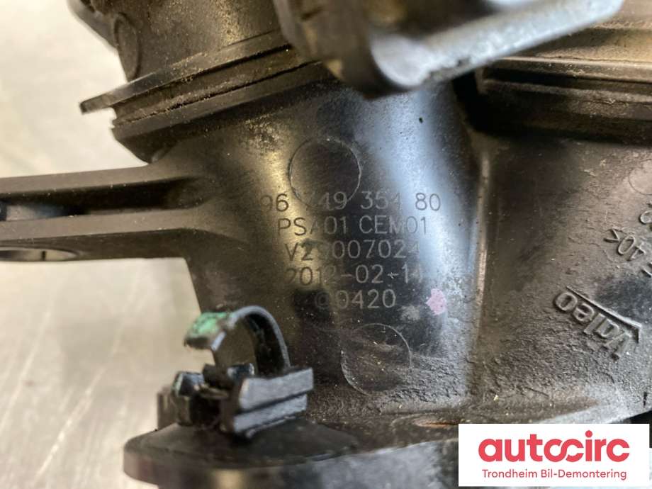 Spjeldhus til Peugeot 508 2011-2014 (Type I, Fase 1) (0345 G9|98 067 318 80|)