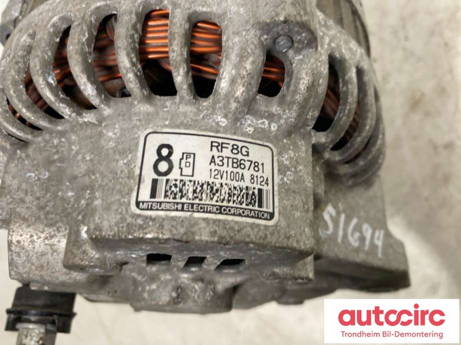 Dynamo diesel til Mazda 6 2008-2010 (Type II, Fase 1)  (RF8G18300|)