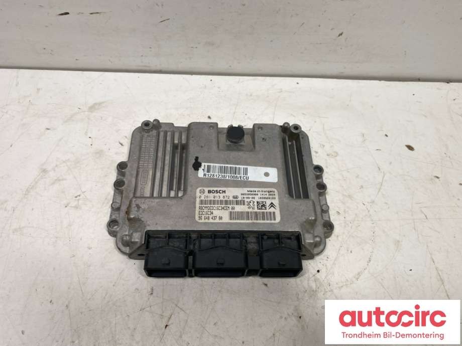 Styreenhet motor til Peugeot Partner 2008-2015 (Type II, Fase 1)  (1943 J3|16 776 155 80|1943 J4)