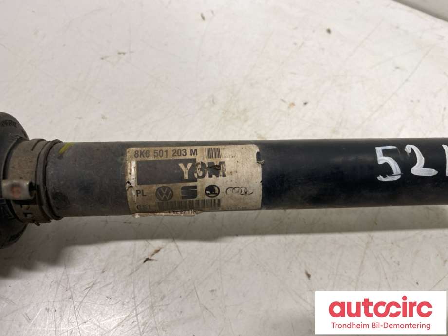 Drivaksel høyre bak, diesel/manuell til Audi A4, Allroad 2009-2016 (Type I) (B8) (B8) (8K0 501 203 M|8K0 501 203 MX|)