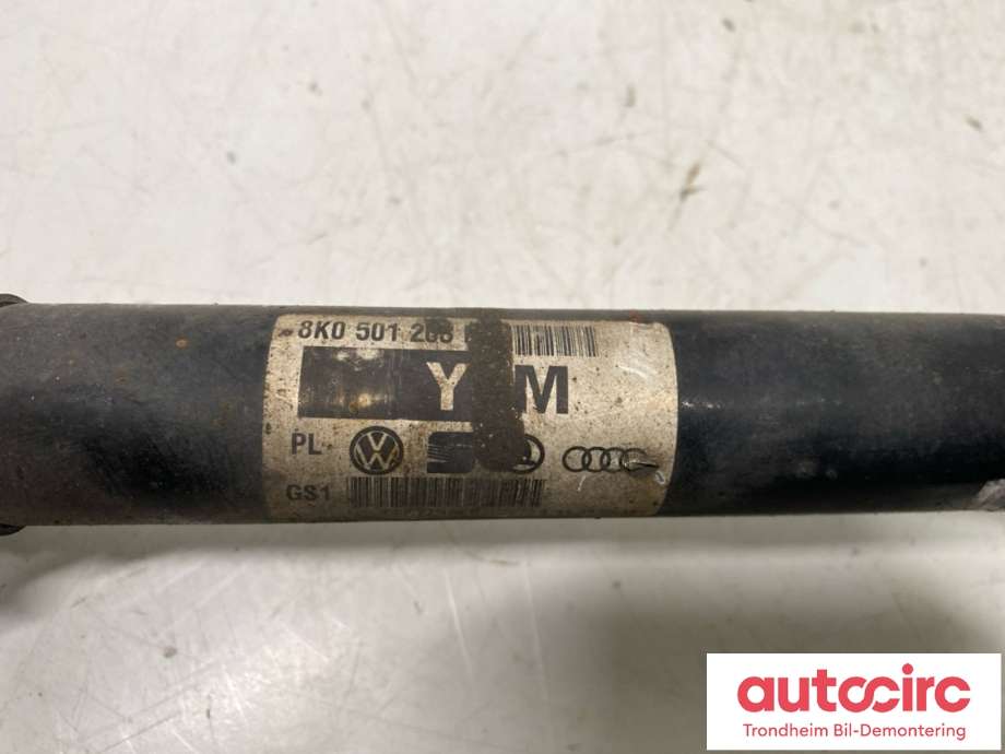 Drivaksel venstre bak, diesel/manuell til Audi A4, Allroad 2009-2016 (Type I) (B8) (B8) (8K0 501 203 M|8K0 501 203 MX|)