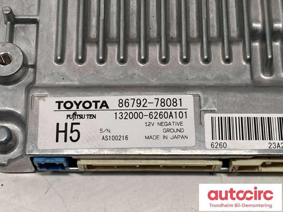 Styreenhet parkering til Lexus NX 2014-2021 (Type I) (AZ10) (AZ10) (FUJITSU TEN|8679278081|86792-78081|132000-6260A101)