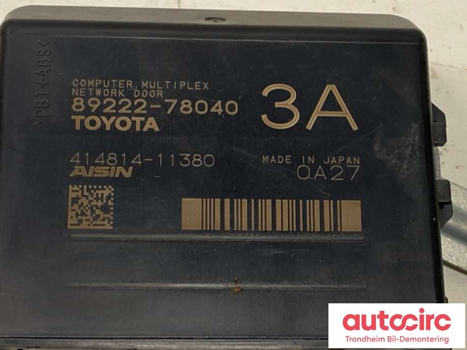Styreenhet elektrisk bakluke til Lexus NX 2014-2021 (Type I) (AZ10) (AZ10) (AISIN|89222-78040|414814 - 11380|)