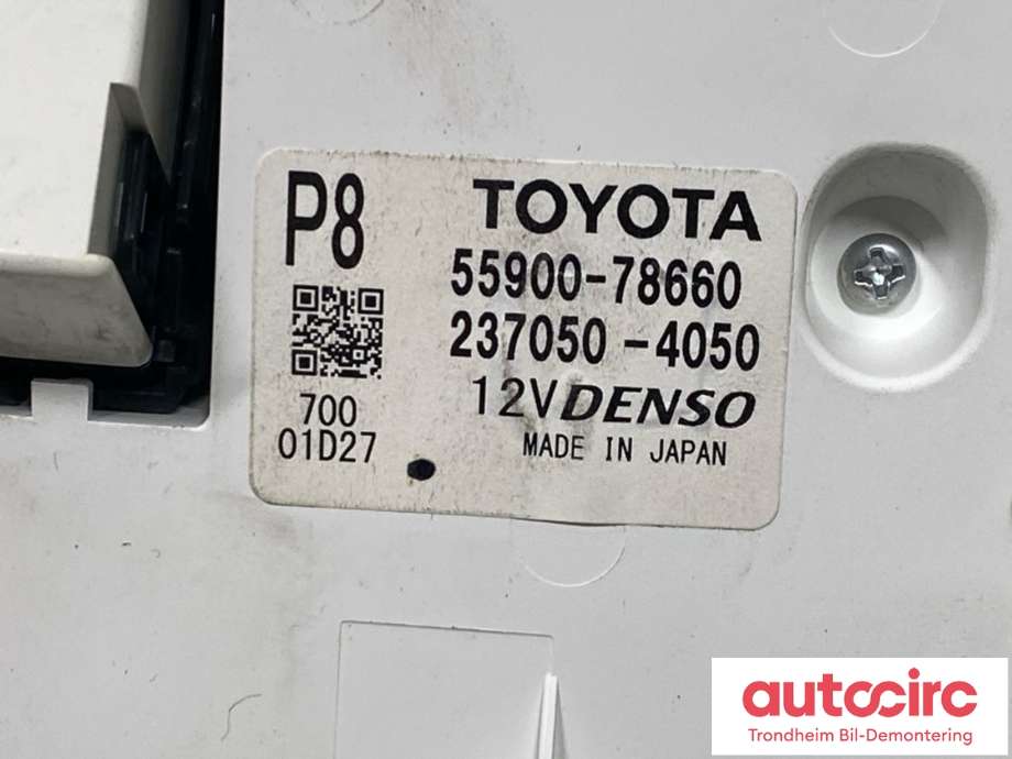 Varmeapparat betjening til Lexus NX 2014-2021 (Type I) (AZ10) (AZ10) (DENSO|5590078660|237050-4050|)