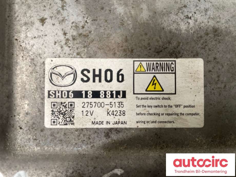 Styreenhet motor til Mazda 6 2013-2015 (Type III, Fase 1)  (SH0618881J|275700-5135|)