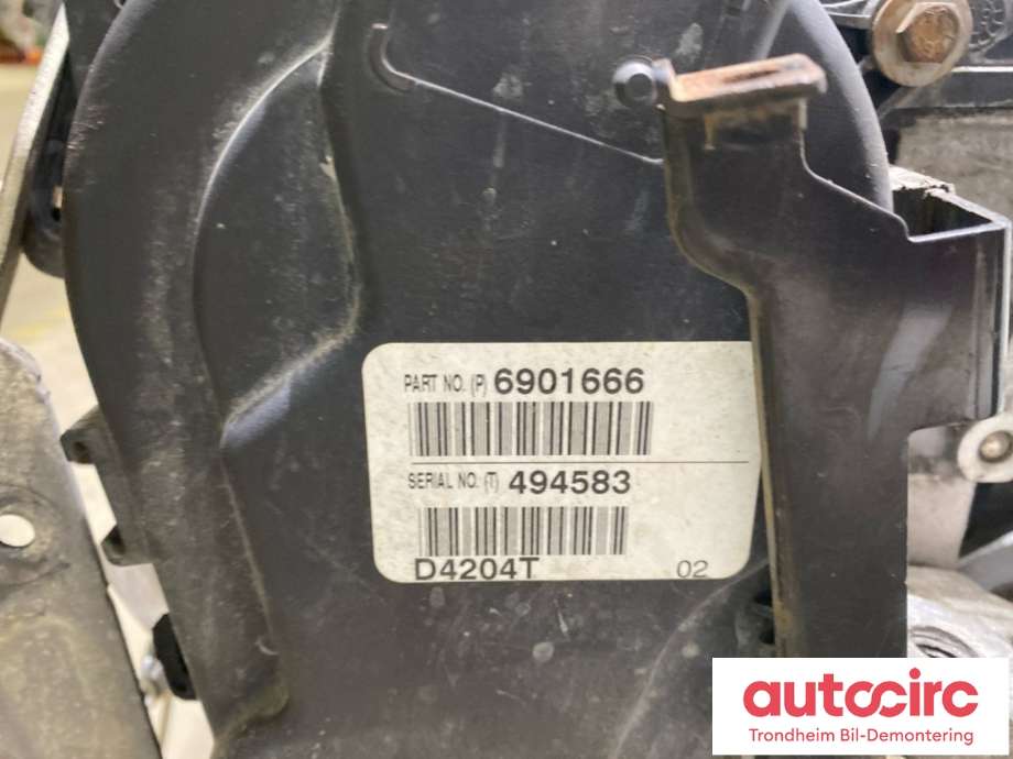 Motor diesel til Volvo V70 2007-2013 (Type III, Fase 1)  (8252346|D4204T|6901471| 6901666| 6901680| 6906057)