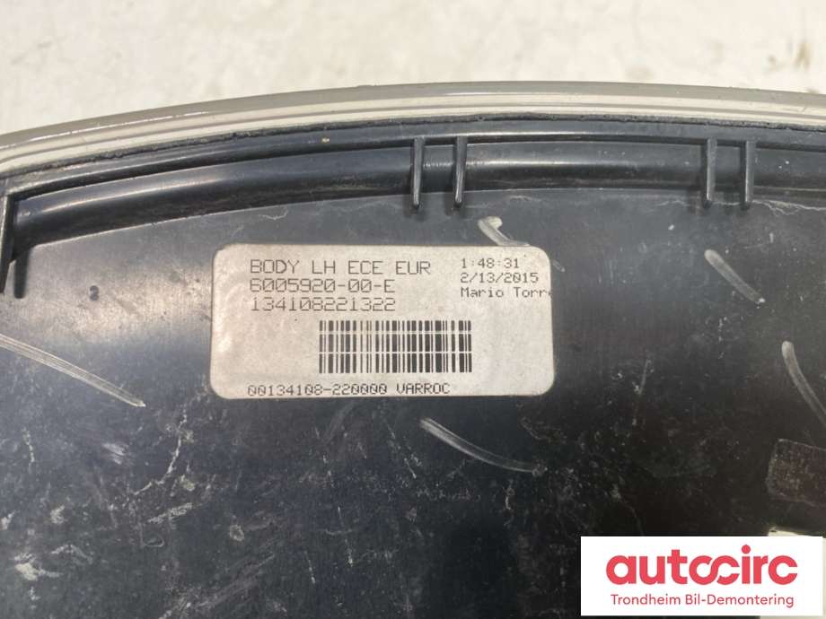 Baklykt venstre ytre til Tesla Model S 2013-2016 (Fase 1) (6005920-00-C|6005920-00-D|6005920-00-E|6005920-00-F|6005920-00-J)
