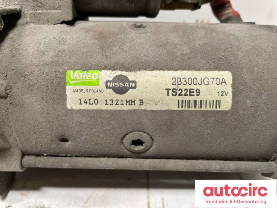 Starter diesel til Nissan X-Trail 2007-2014 (T31) (T31) (VALEO|23300JG70A|23300JG70B|)