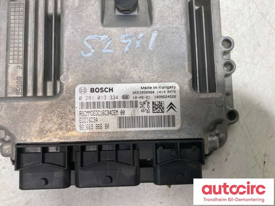 Styreenhet motor til Peugeot 5008 2010-2017 (Type I) (BOSCH|1943 SX|9666986680|0 281 013 334)
