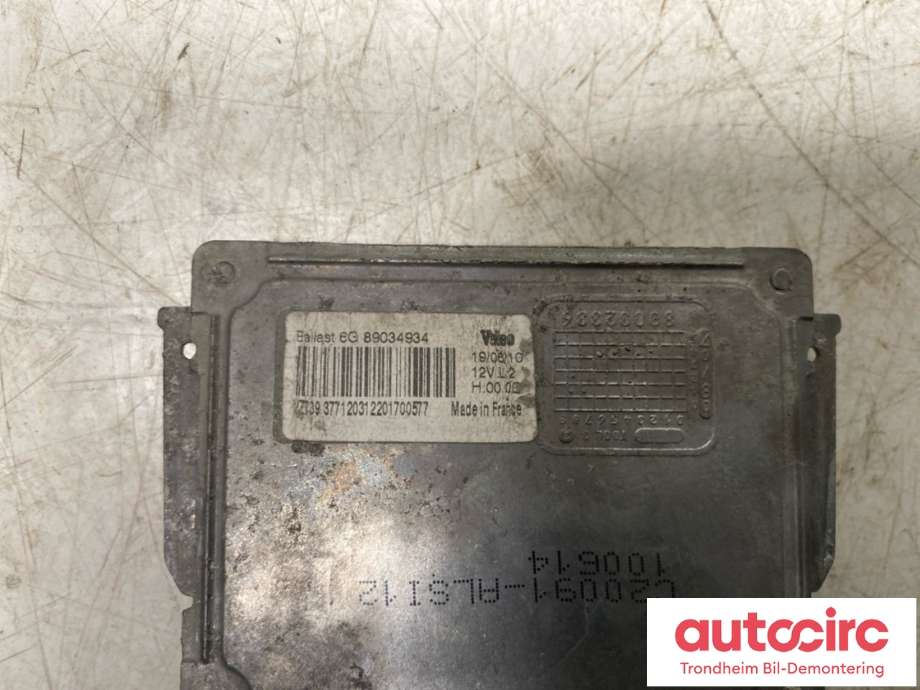 Styreenhet xenon/ballast til Peugeot 5008 2010-2017 (Type I)  (VALEO|6224 L8|)