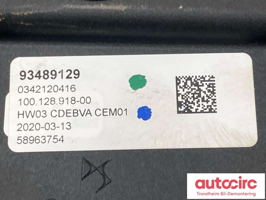 Girstang/girvelger automat til Opel Corsa-e 2019-->>  (93489129|16 801 497 80|)