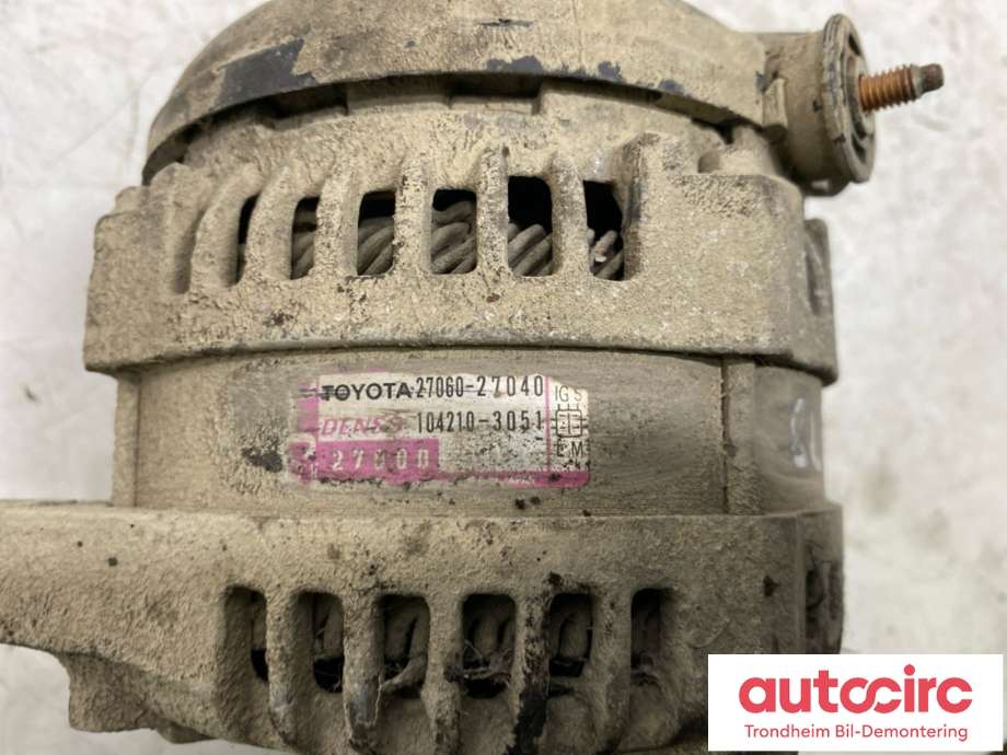 Dynamo diesel til Toyota RAV4 2000-2006 (Type II)  (DENSO|2706027040|104210-3051|)