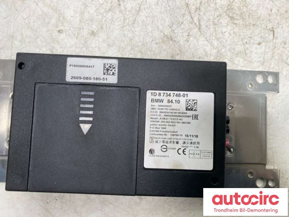 Styreenhet bluetooth til BMW i3 2013-2022  (65 15 9 251 524|8 734 748-01|)
